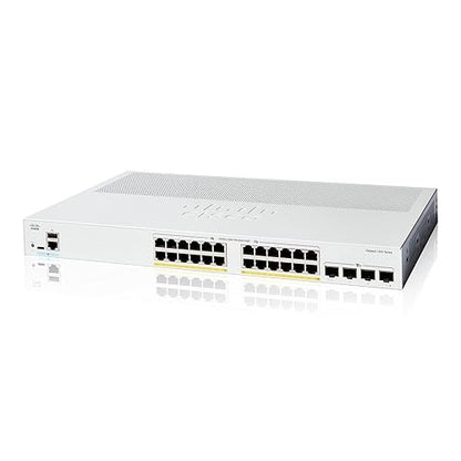 Cisco Catalyst 1200-24P-4X Smart Switch, 24 Port GE, PoE, 4x10GE SFP+, Limited Lifetime Protection (C1200-24P-4X)