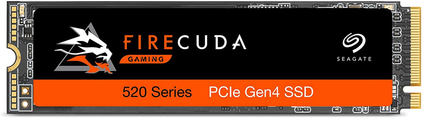 Seagate Firecuda 520 500GB Performance Internal Solid State Drive SSD PCIe Gen4 X4 NVMe 1.3 for Gaming PC Gaming Laptop Desktop (ZP500GM3A002) NVMe SSD - Gen 4 500GB