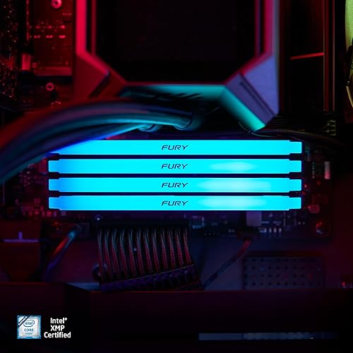 Kingston Fury Beast RGB 16GB 3200MT/s DDR4 CL16 DIMM (Kit of 2) Computer Memory KF432C16BB2AK2/16