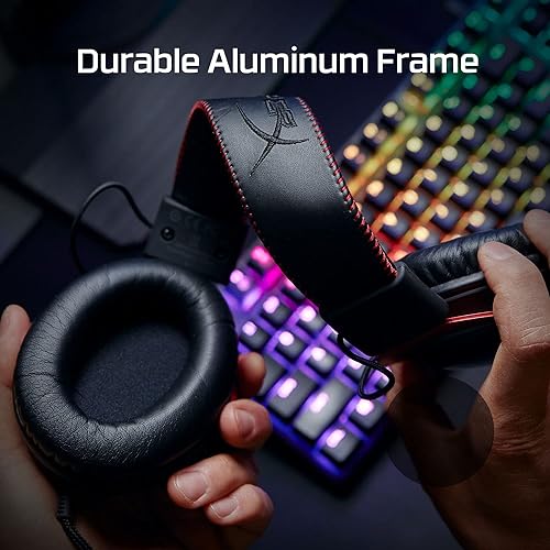 HyperX Cloud II Gaming Headset - 7.1 Surround Sound - Memory Foam Ear Pads - Durable Aluminum Frame - Works with PC, PS4, PS4 PRO, Xbox One, Xbox One S - Gun Metal (KHX-HSCP-GM) Gun Metal Wired