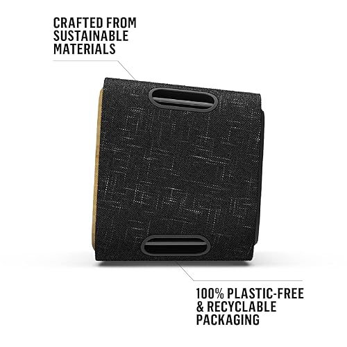 House of Marley Get Together 2 : Portable Speaker with Wireless Bluetooth Connectivity, 20 Hours of Playtime and Sustainable Materials, IP65 Dust and Water Resistance, Signature Black