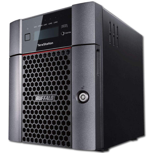 BUFFALO TeraStation 5410DN Desktop NAS 32TB (4x8TB) with HDD NAS Hard Drives Included 10GbE / 4 Bay/RAID/iSCSI/NAS/Storage Server/NAS Server/NAS Storage/Network Storage/File Server TeraStation 5410 Desktop 4 Drive Bays 32 TB