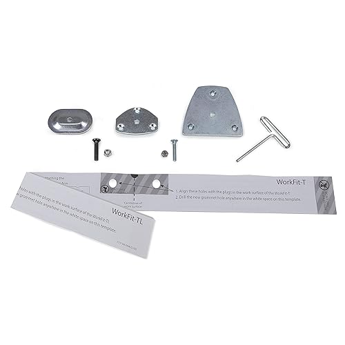 Ergotron – LX Monitor Arm Grommet Mount – for Attachment to WorkFit-T, WorkFit-TL and WorkFit-TLE – Add-on for LX Desk Monitor Arms