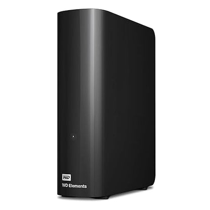 Western Digital 16TB Elements Desktop External Hard Drive, USB 3.0 External Hard Drive for Plug-and-Play Storage - WDBWLG0160HBK-NESN 16TB Desktop