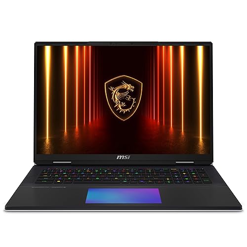 MSI Titan 18 HX AI A2XWJG-016US 18" UHD+ 120Hz Mini LED Gaming Laptop, Intel Core Ultra 9-285HX, RTX 5090, 96GB (48GB*2) DDR5 6400MHz, 2TB Gen5 + 4TB(2TB*2) Gen4 NVMe PCIe SSD, Win11 Pro, Lucky Figure