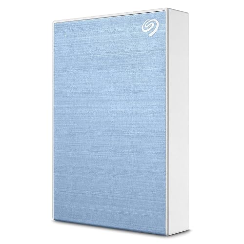 Seagate One Touch STKC5000402 5 TB Portable Hard Drive - 2.5 External - Light Blue