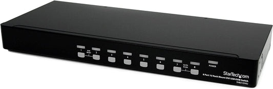 StarTech.com 8 Port 1U Rackmount DVI USB KVM Switch - USB DVI KVM Switch - DVI KVM Switch - USB KVM Switch (SV831DVIU) 8 Port USB