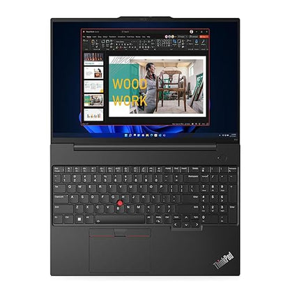 Lenovo ThinkPad E16 Gen 1 Laptop, Intel 10-Core i5-1335U, 14 WUXGA(1920x1200) Touchscreen, Intel Iris Xe Graphics, 8GB DDR4 512GB SSD, Backlit Keyboard, Fingerprint, Win11 Pro - Black