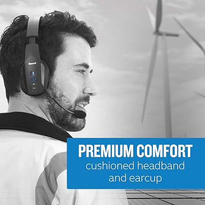 BlueParrott B450-XT Noise Cancelling Bluetooth Headset – Updated Design with Industry Leading Sound & Improved Comfort, Up to 24 Hours of Talk Time, IP54-Rated Wireless Headset,Black
