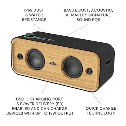 House of Marley Get Together 2 XL: Portable Speaker with Wireless Bluetooth Connectivity, 20Hours of Indoor/Outdoor Playtime, and Sustainable Materials