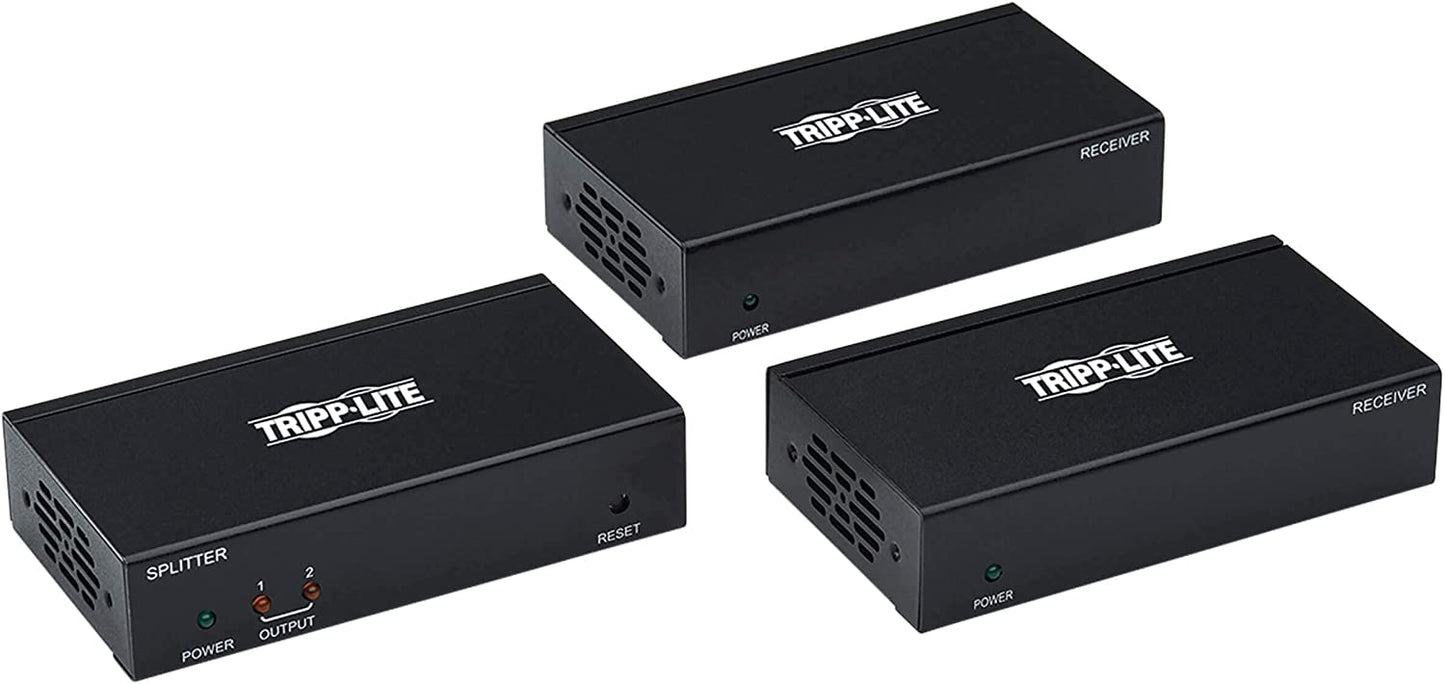 Tripp lite DisplayPort to HDMI Over Cat6 Extender Splitter Kit Poc 2Port 4K