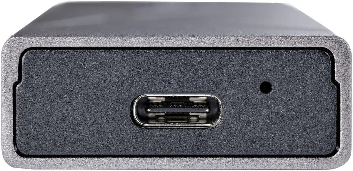 StarTech.com USB-C 10Gbps to M.2 NVMe or M.2 SATA SSD Enclosure - Tool-free External M.2 PCIe/SATA NGFF SSD Aluminum Case - USB Type-C&amp;A Host Cables - Supports 2230/2242/2260/2280 (M2-USB-C-NVME-SATA)