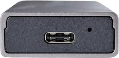StarTech.com USB-C 10Gbps to M.2 NVMe or M.2 SATA SSD Enclosure - Tool-free External M.2 PCIe/SATA NGFF SSD Aluminum Case - USB Type-C&amp;A Host Cables - Supports 2230/2242/2260/2280 (M2-USB-C-NVME-SATA)