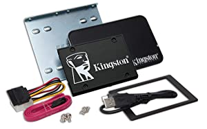 Kingston KC600 SSD SKC600B/2048G Internal SSD 2.5", SATA Rev 3.0, 3D TLC, XTS-AES 256-bit encryption - with Upgrade kit 2048 GB 2.5 Inch