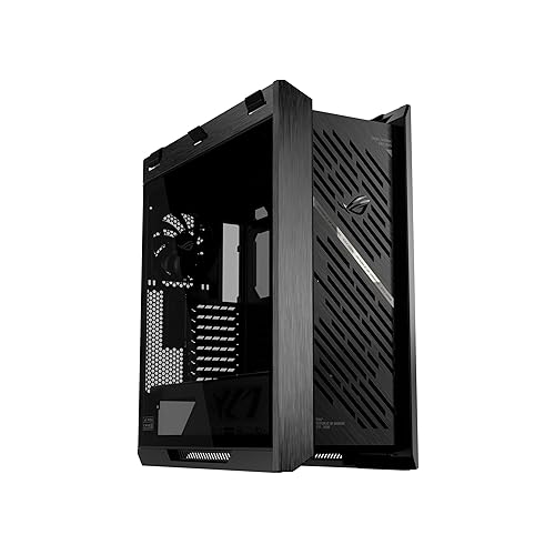 ASUS ROG Strix Helios II EATX mid-Tower Gaming PC case, with Dual Tempered Glass Side Panels, Support for Graphics Cards up to 450mm Long, Graphics Card Braces and Support for up to 420mm radiators