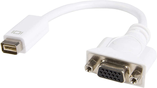 StarTech.com Mini DVI to VGA Video Cable Adapter for Macbooks and iMacs - Video Adapter - Mini-DVI (M) to HD-15 (VGA) (F) - 7.9 in - White - MDVIVGAMF