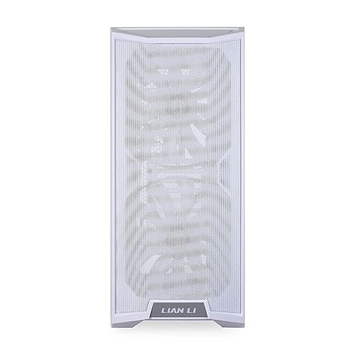 LIAN LI LANCOOL 215 E-ATX PC Case, RGB Gaming Computer Case, Tempered Glass Mid-Tower Chassis Features High Airflow with 2x200mm ARGB Fans & 1x120mm Fan Pre-Installed and Mesh Front Panel (Snow White)