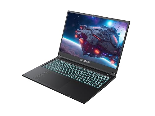 GIGABYTE G6 KF: 16 FHD 1920x1200 165Hz - NVIDIA GeForce RTX 4060 Laptop GPU - Intel Core i7-13620H - 16GB DDR5 RAM - 512GB SSD - Win11 Home - Gaming Laptop (G6 KF-H3US853SH), Black