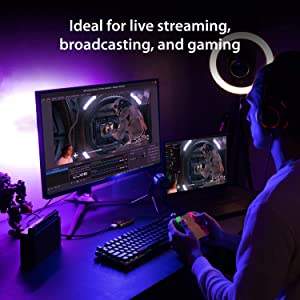 Jcreate j5create 4K HDMI Video Capture Card, DSLR Cam Link, Game Capture Adapter for Game Live, Broadcasting, Streaming, Video Conference | Support 4K30, 2K60, 1080p120 (JVA11)