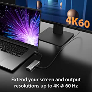 J5 create j5create 4K60 Elite USB-C 10Gbps Mini Dock Compatible with USB4 Devices