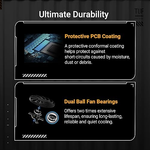 ASUS TUF Gaming GeForce RTX ™ 5060 Ti 8GB GDDR7 OC Edition Gaming Graphics Card (PCIe® 5.0, HDMI®/DP 2.1, 3.1-Slot, Military-Grade Components, Protective PCB Coating, axial-tech Fans) TUF Gaming RTX5060Ti|OC|8GB