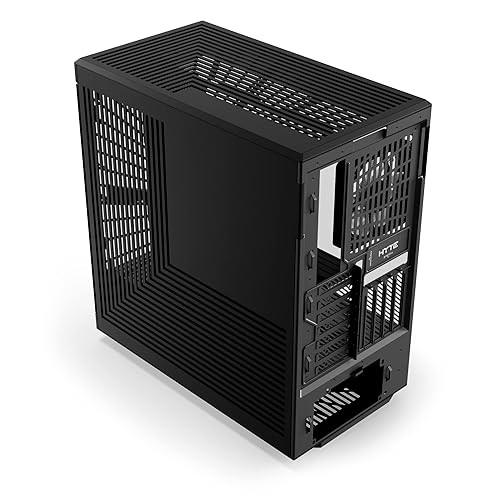HYTE Y40 Modern Aesthetic Panoramic Tempered Glass Mid-Tower ATX Computer Gaming Case with PCIE 4.0 Riser Cable Included, Black (CS-HYTE-Y40-B)