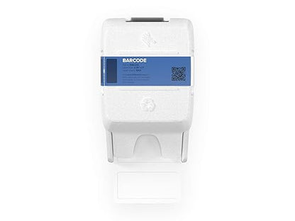 Zebra Barcode Label - Permanent Adhesive - Rectangle - Direct Thermal - White - Paper - 1000 / Cartridge - 1000 Label