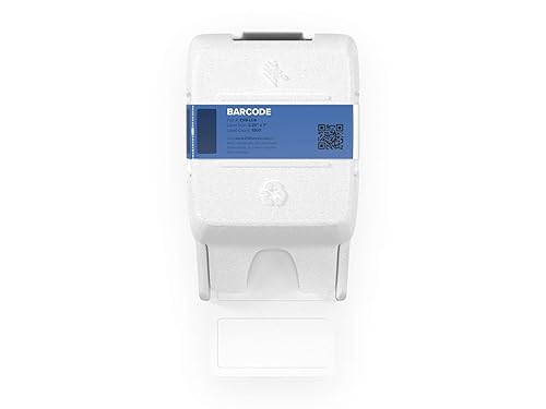 Zebra Barcode Label - Permanent Adhesive - Rectangle - Direct Thermal - White - Paper - 1000 / Cartridge - 1000 Label