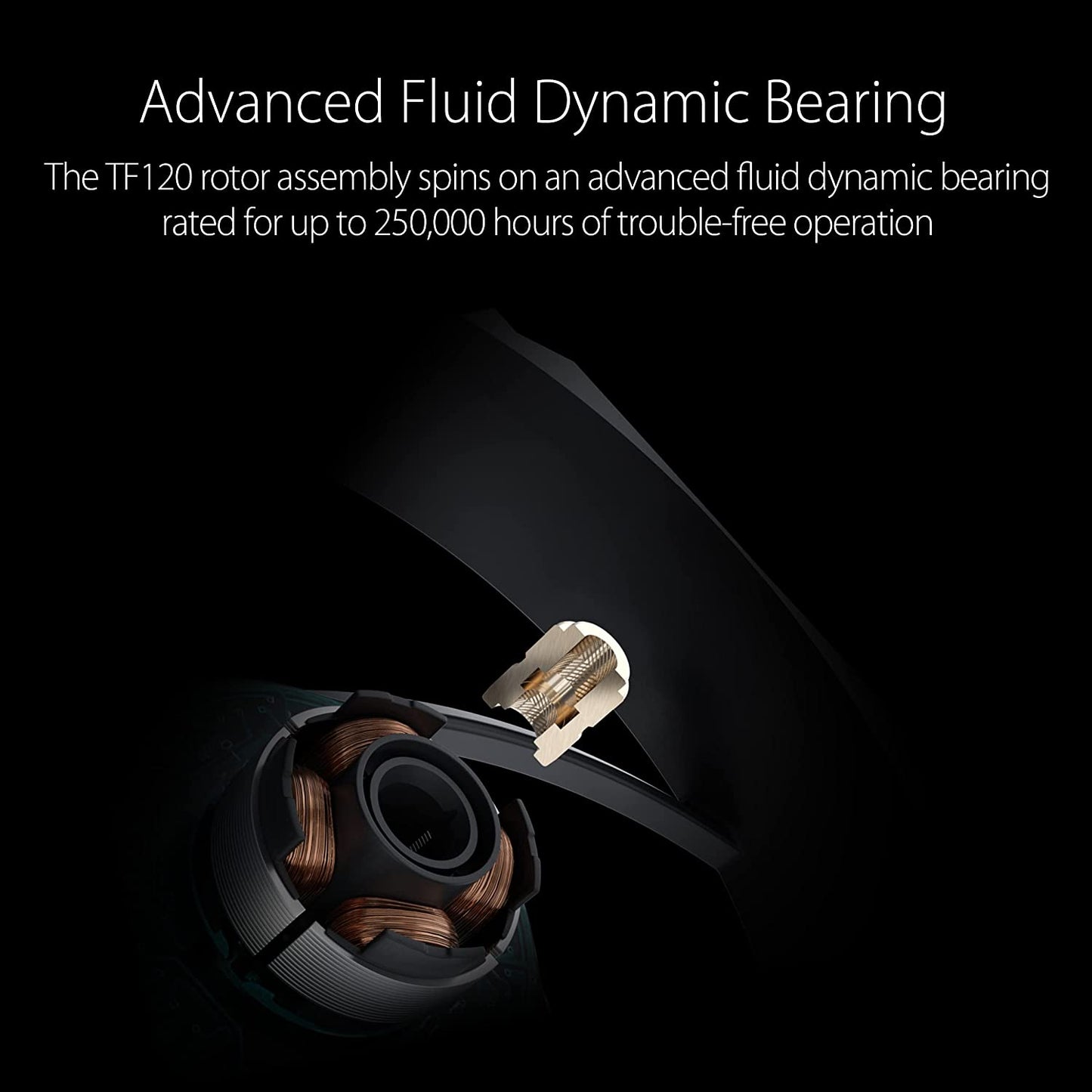 ASUS TUF Gaming TF120 ARGB Chassis Fan 3Pin Customizable LEDs Blade, Advanced Fluid Dynamic Bearing, 120mm PWM Control, Anti-Vibration Pads, Double-Layer LED Array for Computer Case &amp; Liquid Radiator