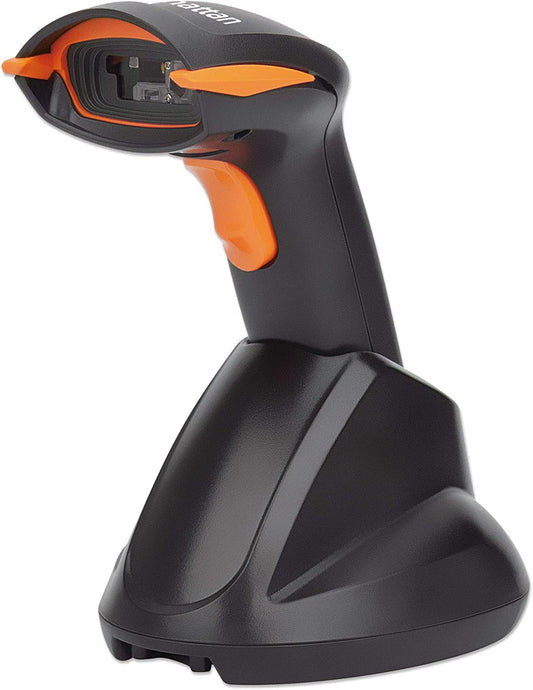 Manhattan Wireless 2D Barcode Scanner, Scan Depth up to 250 mm (9.84 in.), Wireless Range up to 80 m (264 ft.), Rugged IP42-Rated Housing