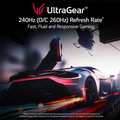 LG Ultragear 32GQ850-B 32" QHD(2560x1440) Nano IPS Gaming Monitor with 1ms Response Time, 240Hz Refresh Rate, GYNC Compatible &amp; AMD FreeSync Premium Pro, HDMI 2.1, Tilt/Height/Pivot Adjustable