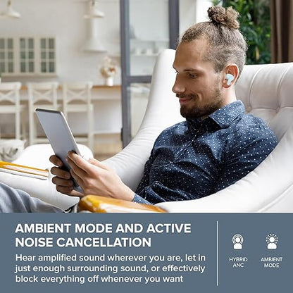 Creative Zen Air Pro Lightweight True Wireless Sweatproof in-Ears with Active Noise Cancellation, Ambient Mode, LE Audio, Bluetooth 5.3, IPX5, Up to 33 Hours Battery Life