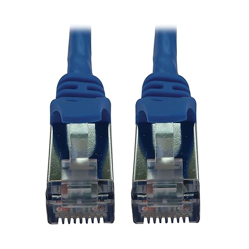 Tripp Lite Cat6a 10G Ethernet Cable, Snagless Molded Slim STP Network Patch Cable (RJ45 M/M), Blue, 15 Feet / 4.5 Meters, Manufacturer's Warranty (N262-S15-BL)