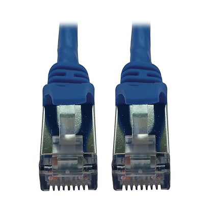 Tripp Lite Cat6a 10G Ethernet Cable, Snagless Molded Slim STP Network Patch Cable (RJ45 M/M), Blue, 15 Feet / 4.5 Meters, Manufacturer's Warranty (N262-S15-BL)