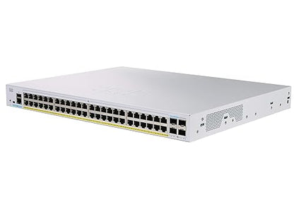 CISCO DESIGNED Business CBS350-48FP-4G-NA Managed Switch | 48 Port GE | Full PoE | 4x1G SFP | Limited Lifetime Protection (CBS350-48FP-4G-NA) Switch 48-port GE / PoE+ / 740W / 4 x GE uplinks