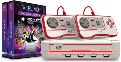 Blaze Evercade Vs Premium Pack (Comes with 2 Controllers &amp; Technos Arcade &amp; Data East Arcade Cartridge), Evercade - Electronic Games