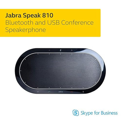 Jabra Speak 810 MS Wireless Bluetooth Speakerphone - Portable Conference Speaker with Superior Audio for Larger Conference Calls, Quick Set-Up - Certified for Microsoft Teams Skype Optimized Speak 810