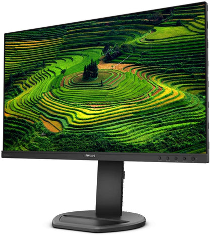 Philips 241B8QJEB 24" Frameless Monitor, Full HD IPS, USB 3.0 hub, Built-in Speakers, VESA, Height Adjustable Stand, TCO Edge