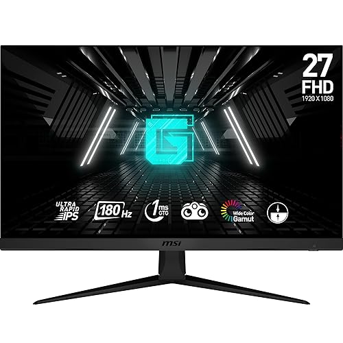MSI FHD Rapid IPS Gaming Free Sync 1ms 1920 x 1080 180Hz Refresh Rate 27 Gaming Monitor (Optix G2712F) MSI G2712F 180Hz