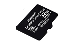 Kingston 32GB microSDHC Canvas Select Plus 100MB/s Read A1 Class10 UHS-I Memory Card w/o Adapter SDCS2/32GBSP