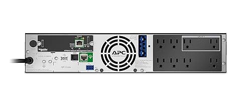 APC Network UPS, 750VA Smart-UPS Sine Wave UPS with Extended Run Option, SMX750CNC, Network Management Card, Tower/2U Rackmount Convertible, Line-Interactive, 120V 750VA + NMC