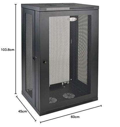 Tripp Lite 21U Wall Mount Rack Enclosure Server Cabinet, 16.5" Deep, Switch-Depth, Black