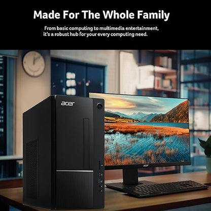 Acer TC-1775-UR12 Windows 11 Intel Core i5-14400 16GB Memory 512GB SSD Wireless Card WI-FI + BT Integrated Graphics 300W Power Supply USB Keyboard/Mouse