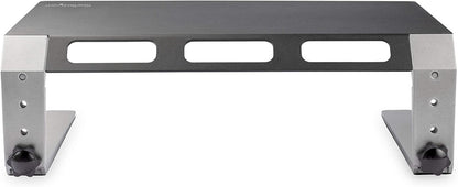 StarTech.com Monitor Riser Stand - for up to 32" Monitor - Height Adjustable - Computer Monitor Riser - Steel and Aluminum (MONSTND), Black