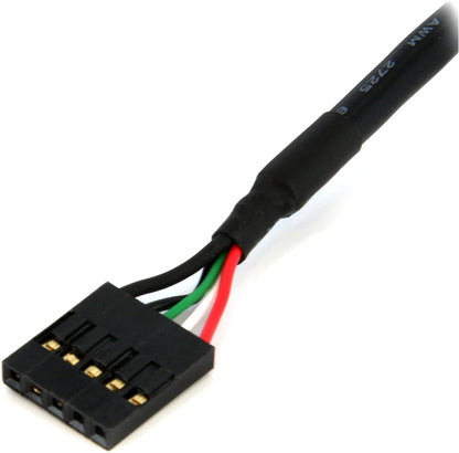 StarTech.com 5 Pin USB 2.0 Header - 12 in USB IDC Motherboard Header Cable - F/F (USBINT5PIN12)