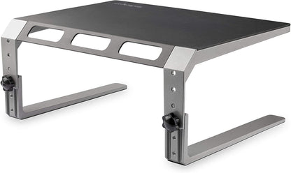 StarTech.com Monitor Riser Stand - for up to 32" Monitor - Height Adjustable - Computer Monitor Riser - Steel and Aluminum (MONSTND), Black