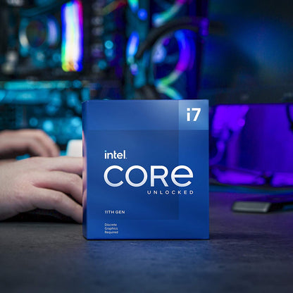 Intel® Core™ i7-11700KF Desktop Processor 8 Cores up to 5.0 GHz Unlocked LGA1200 (Intel® 500 Series &amp; Select 400 Series Chipset) 125W