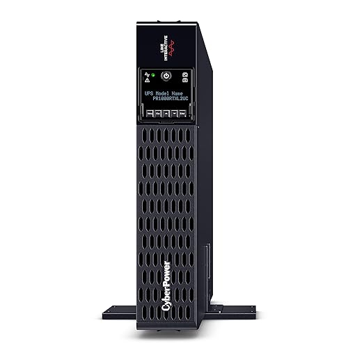 CyberPower PR1000RTXL2UC Smart App Sinewave UPS System, 1000VA/1000W, 8 Outlets, 2U Rack/Tower, AVR, Cloud, EBM Option Expandable 1000VA