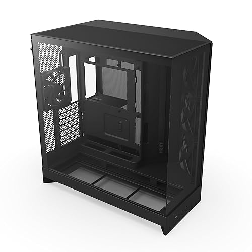 NZXT H9 Flow Dual-Chamber Mid-Tower Case - All Black