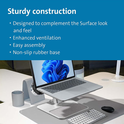 Kensington SmartView Aluminum Organizing Laptop Riser, Ergonomic Laptop Stand for Desk (K50825WW)